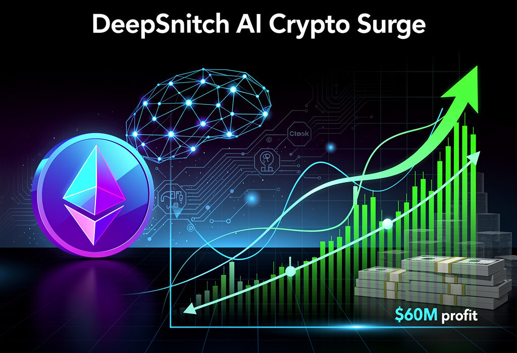 DeepSnitch AI cryptocurrency rises as early Ethereum investor earns $60 million profit