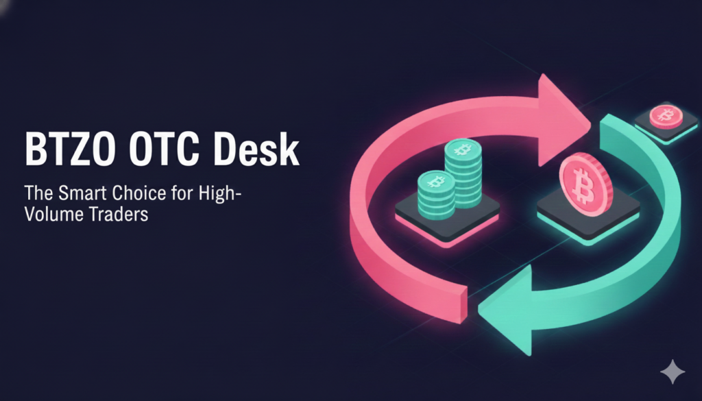 BTZO OTC Desk for high-volume crypto traders showing secure and fast trading options