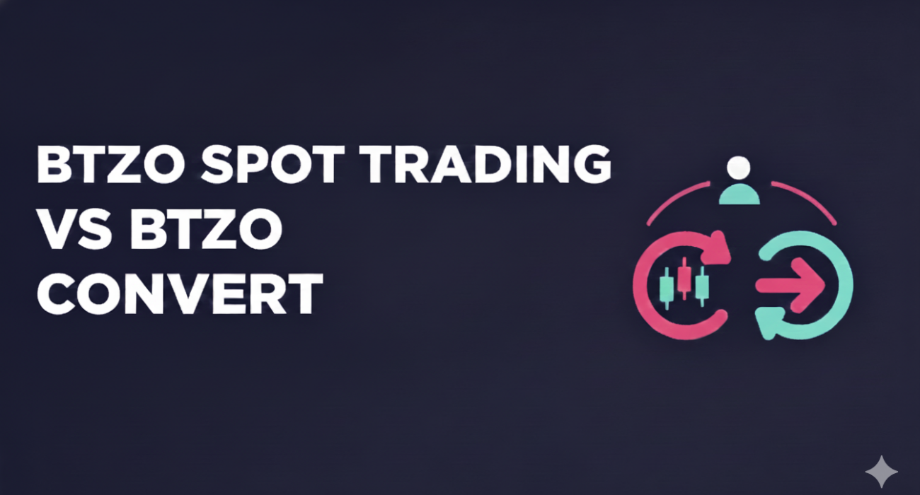 Comparison of Spot Trading and Convert features on BTZO crypto platform
