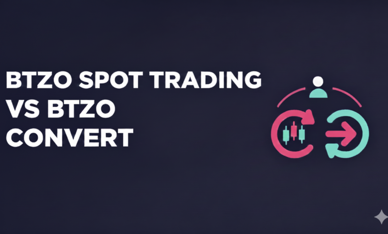 Comparison of Spot Trading and Convert features on BTZO crypto platform