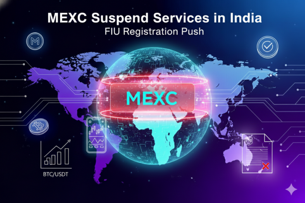 MEXC crypto exchange suspends services in India due to FIU registration compliance