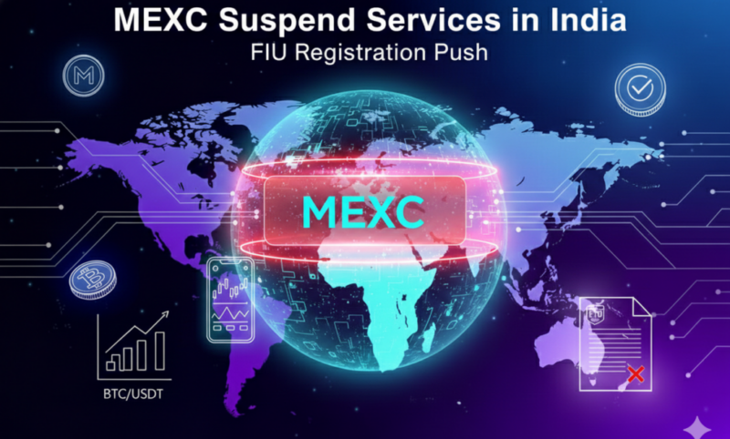MEXC crypto exchange suspends services in India due to FIU registration compliance