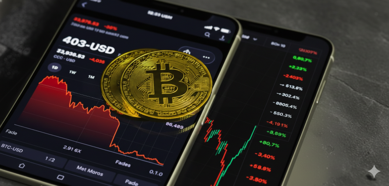 Bitcoin near $66K price chart