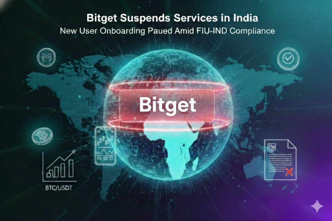 Bitget Suspend Services in India for New Users | FIU-IND Update