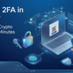 Two Factor Authentication 2FA security concept protecting crypto trading account
