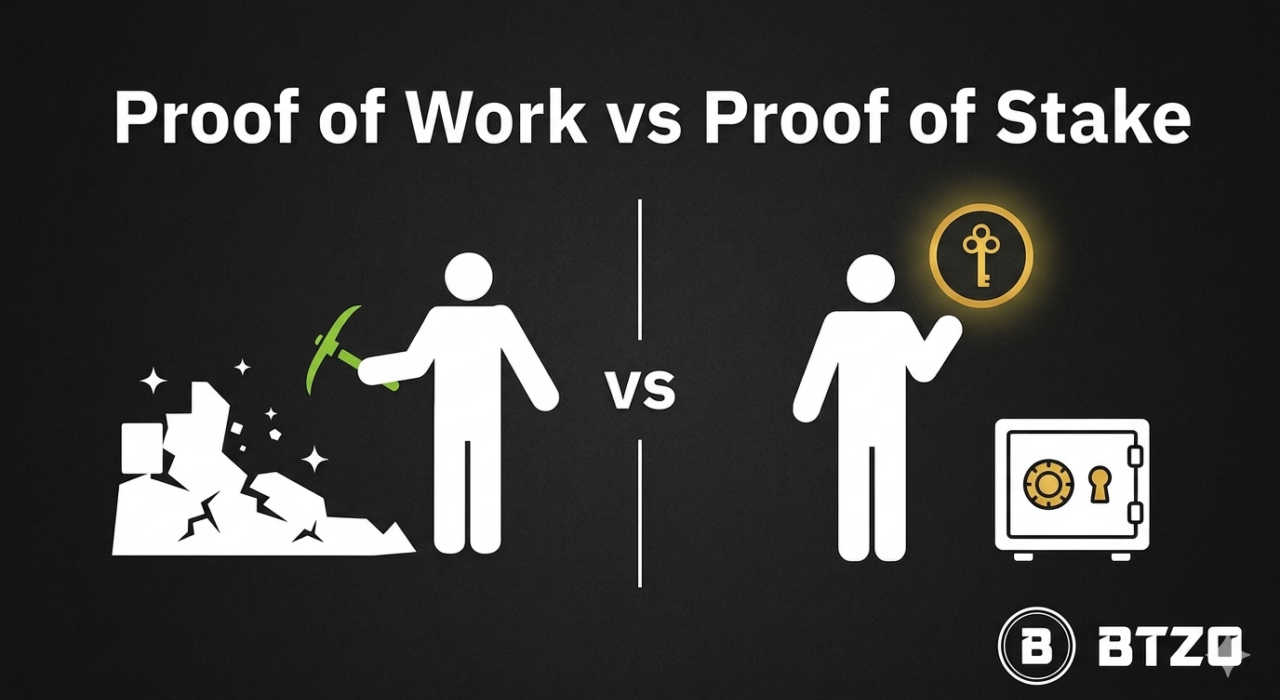 Proof of Stake vs Proof of Work comparison