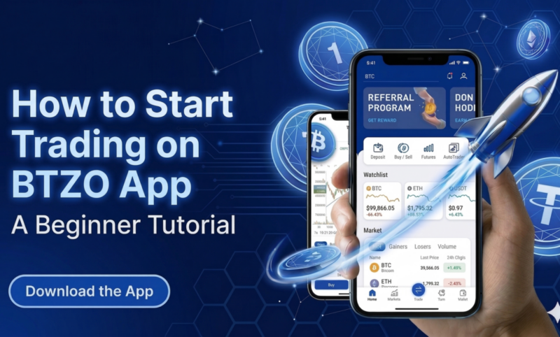Beginner tutorial on how to start crypto trading using the BTZO app