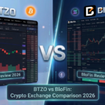 BTZO vs BloFin comparison showing trading features, automation tools, leverage, and security for crypto traders in 2026