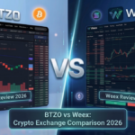 BTZO vs Weex comparison highlighting trading fees, automation bots, security, and user experience for crypto traders in 2026