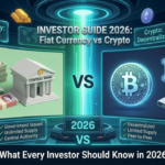 Fiat currency vs cryptocurrency comparison showing differences in control, inflation, speed, and decentralization in 2026
