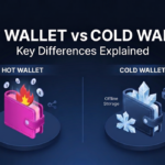 Hot wallet vs cold wallet comparison showing differences in crypto storage security and accessibility